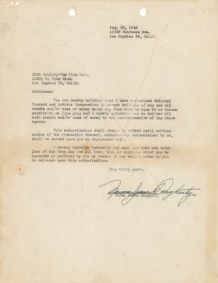 Lot #870 Marilyn Monroe Document Signed - Image 1