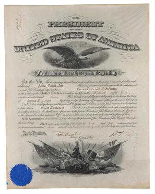 Lot #120 William H. Taft Document Signed as