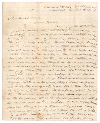 Lot #299 Horace Greeley Autograph Letter Signed - Image 1