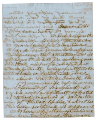 Lot #502 Thomas J. 'Stonewall' Jackson Autograph Letter Signed - Image 1