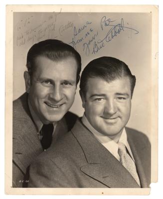 Lot #855 Abbott and Costello Signed Photograph - Image 1