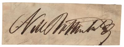 Lot #438 Nathan Mayer Rothschild Signature