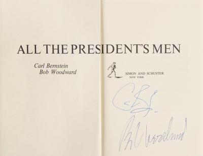 Lot #490 Watergate: Bob Woodward and Carl Bernstein Signed Book - Image 2