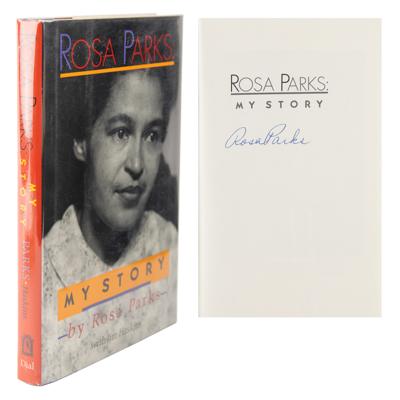 Lot #410 Rosa Parks Signed Book