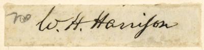 Lot #13 William Henry Harrison Signature