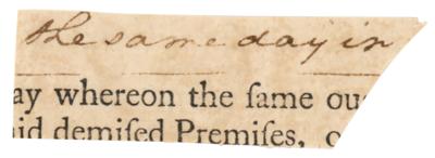 Lot #128 George Washington Handwriting - Image 1