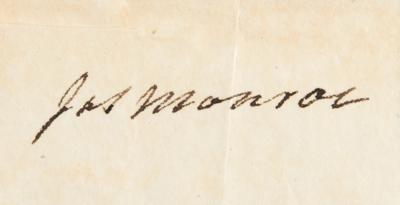 Lot #5 James Madison and James Monroe Document Signed as President and Secretary of State - Image 3