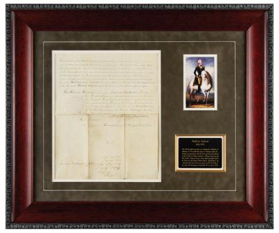 Lot #12 Andrew Jackson Document Signed as President - Image 1