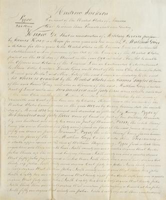 Lot #12 Andrew Jackson Document Signed as President - Image 4