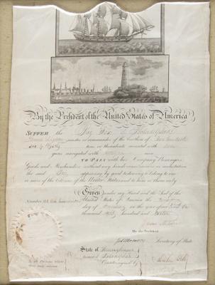 Lot #6 James Madison and James Monroe Document Signed - Image 2