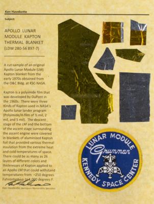 Lot #9141 Apollo Lunar Module Kapton Foil - Image 1