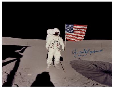 Lot #9362 Edgar Mitchell Signed Photograph - Image 1