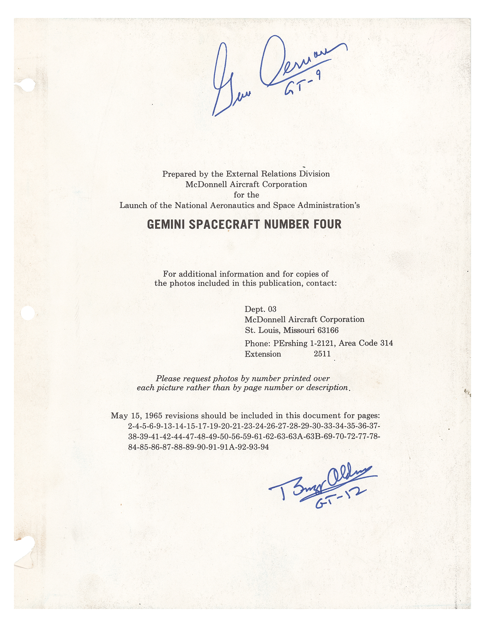 gemini 4 spacecraft documents