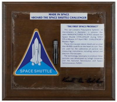 Lot #9610 STS-6 Flown and Manufactured Polystyrene Spheres - Image 1