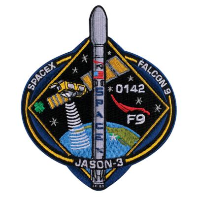 Lot #9698 SpaceX: Jason-3 Patch - Image 1