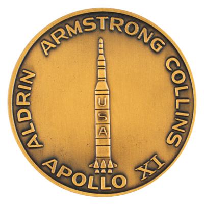 Lot #9414 Al Worden's Apollo 11 Bronze Medal - Image 2