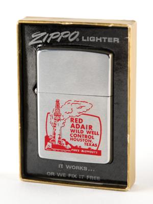 Lot #9413 Al Worden's 'Red Adair' Zippo Lighter - Image 4