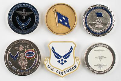 Lot #9421 Al Worden's Lot of (6) Air Force Medallions - Image 2