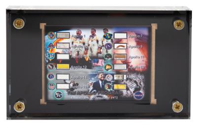 Lot #9144 Apollo Program Spacecraft Artifact Display [Attested to as flown by Jerry Czubinski] - Image 1