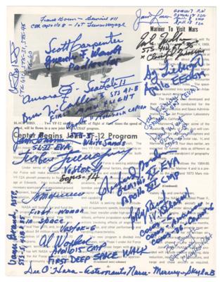 Lot #9486 Astronauts and Cosmonauts (42) Multi-Signed Booklet - Image 3