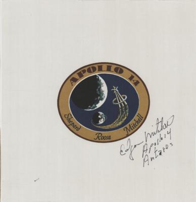 Lot #9359 Edgar Mitchell Signed Apollo 14 Beta Cloth - Image 1
