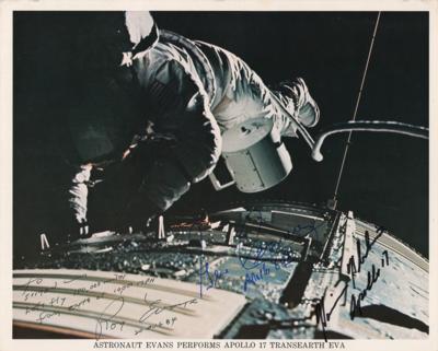 Lot #9459 Apollo 17 Signed Photograph - Image 1