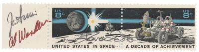 Lot #9392 Apollo 15 Signed Stamp - Image 1