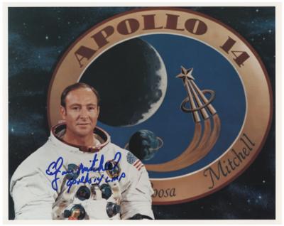 Lot #9360 Edgar Mitchell Signed Photograph - Image 1