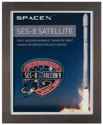 Lot #9700 SpaceX: SES-8 Satellite Patch Display - Image 1