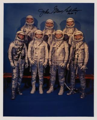 Lot #9038 Glenn, Carpenter, Cooper, Schirra Signed Photograph - Image 1