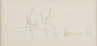 Lot #9203 Neil Armstrong and Buzz Aldrin Signature Display - Image 2