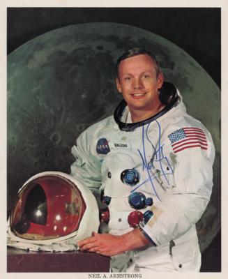 Lot #9202 Neil Armstrong Signed Photograph - Image 1