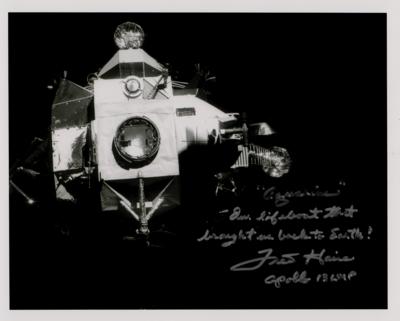 Lot #9314 Fred Haise Signed Photograph - Image 1
