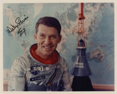 Lot #9043 Wally Schirra Signed Photograph - Image 1