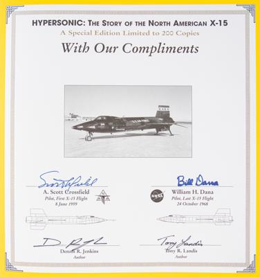 Lot #9654 X-15 Pilots: Crossfield and Dana Signed Book - Image 2