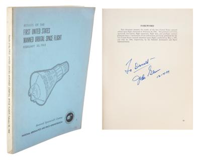 Lot #9031 John Glenn Signed Mission Report - Image 1