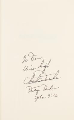 Lot #9439 Charlie Duke Signed Book and Program - Image 2