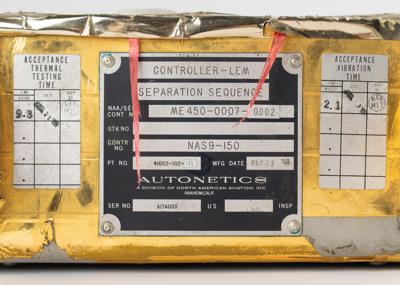 Lot #9101 Apollo Lunar Module Separation Sequence Controller - Image 4