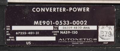 Lot #9120 Apollo Command Module (2) Sequential Control System Power Converters - Image 4