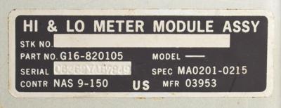 Lot #9103 Apollo Program Engine Valve Actuation Pressure Monitor (Ground Support) - Image 6