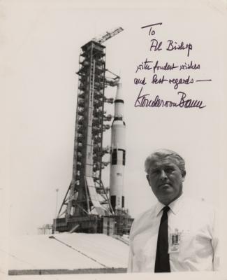Lot #9521 Wernher von Braun Signed Photograph