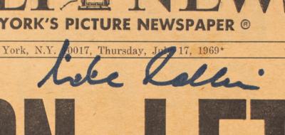 Lot #9257 Michael Collins Signed Newspaper - Image 2