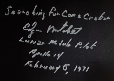 Lot #9365 Edgar Mitchell Signed Oversized Photograph - Image 2