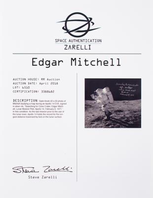 Lot #9365 Edgar Mitchell Signed Oversized Photograph - Image 3