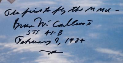 Lot #9559 Bruce McCandless (2) Signed Photographs - Image 2