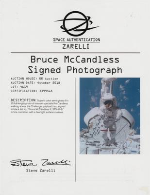 Lot #9559 Bruce McCandless (2) Signed Photographs - Image 4