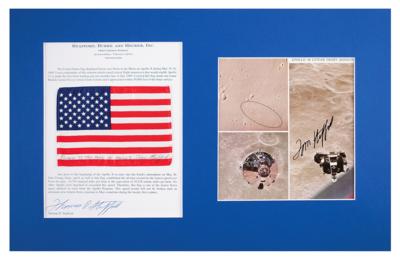 Lot #9176 Tom Stafford's Apollo 10 Flown Flag - Image 1