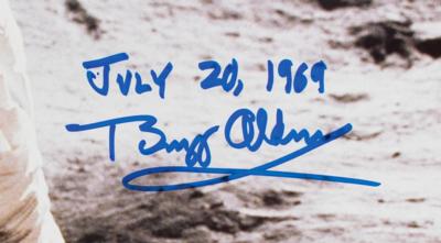 Lot #9189 Buzz Aldrin Signed Oversized Photograph - Image 2