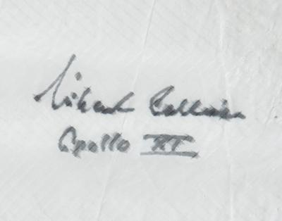 Lot #9258 Michael Collins Signed Parachute Fabric - Image 2