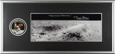 Lot #9210 Buzz Aldrin Signed Panoramic Photograph